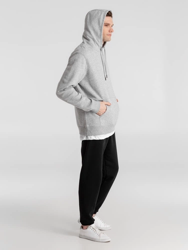 Толстовка с капюшоном унисекс King, серый меланж Толстовка с капюшоном унисекс King, серый меланж