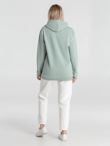 Толстовка с капюшоном унисекс Hoodie, серо-зеленая Толстовка с капюшоном унисекс Hoodie, серо-зеленая