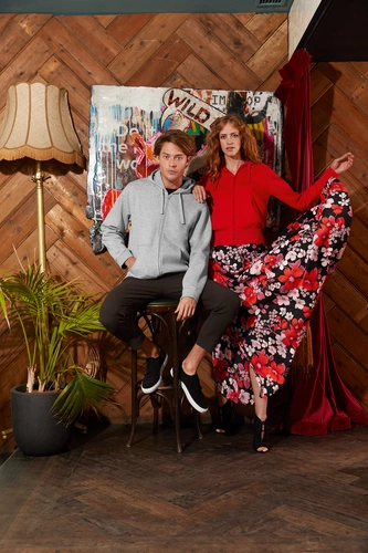 Толстовка женская Hooded Full Zip ярко-синяя Толстовка женская Hooded Full Zip ярко-синяя