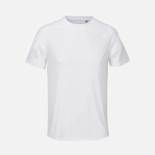 Футболка спортивная унисекс Vortex, белая Футболка спортивная унисекс Vortex, белая