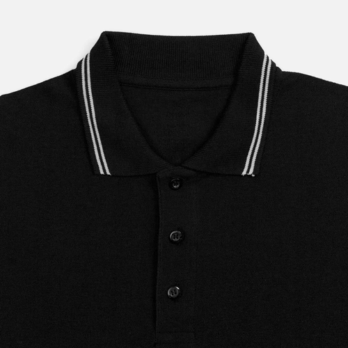 Рубашка поло Virma Stripes, черная Рубашка поло Virma Stripes, черная