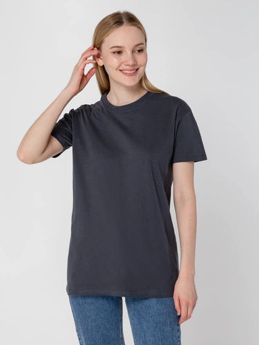 Футболка унисекс Regent 150, темно-серая (графит) Футболка унисекс Regent 150, темно-серая (графит)