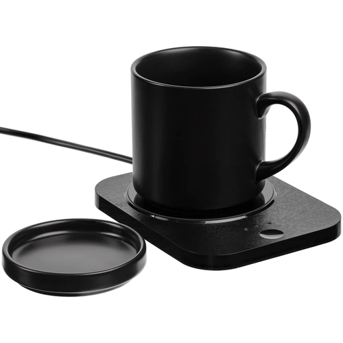 Кружка с подогревом и беспроводной зарядкой dualBase plus, черная Кружка с подогревом и беспроводной зарядкой dualBase plus, черная