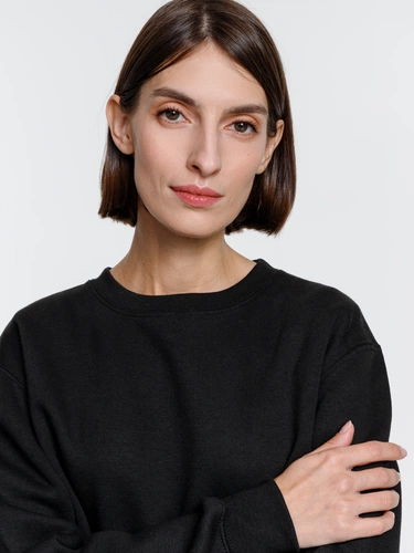 Свитшот унисекс Delta, черный Свитшот унисекс Delta, черный