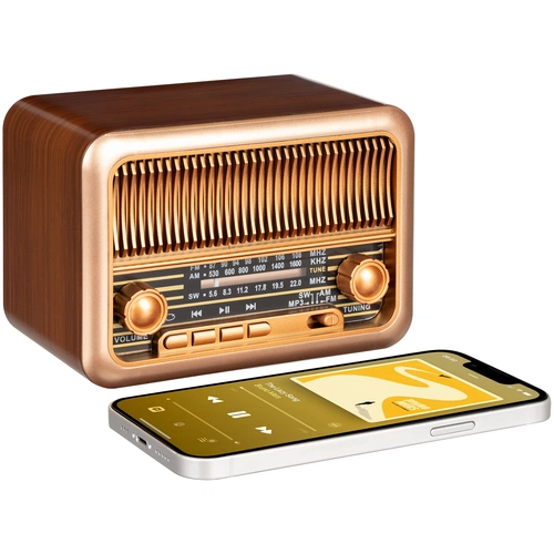 Bluetooth-колонка с радио Beatnik, коричневая Bluetooth-колонка с радио Beatnik, коричневая