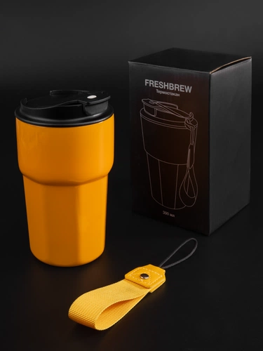 Термостакан Freshbrew, оранжевый Термостакан Freshbrew, оранжевый