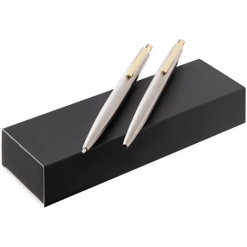 Набор из механического карандаша и ручки Poetica, золотистый Набор из механического карандаша и ручки Poetica, золотистый