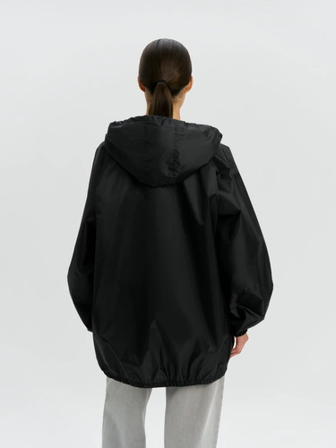 Дождевик-анорак Alatau, укороченный, черный, единый размер Дождевик-анорак Alatau, укороченный, черный, единый размер