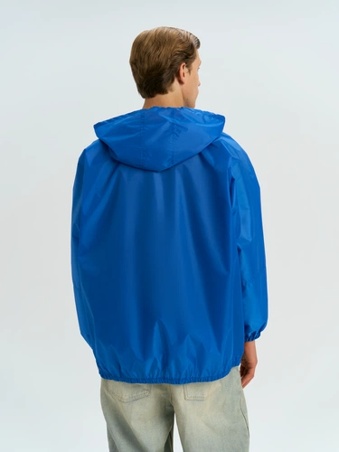 Дождевик-анорак Alatau, укороченный, синий, единый размер Дождевик-анорак Alatau, укороченный, синий, единый размер