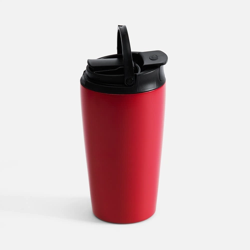 Термостакан с двумя поильниками Duetta, красный Термостакан с двумя поильниками Duetta, красный