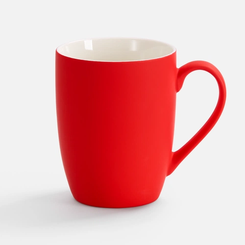 Кружка Good Morning с покрытием софт-тач, ver.2, ярко-красная Кружка Good Morning с покрытием софт-тач, ver.2, ярко-красная