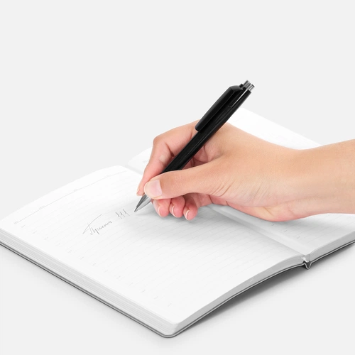 Ручка шариковая Klippa, черная Ручка шариковая Klippa, черная