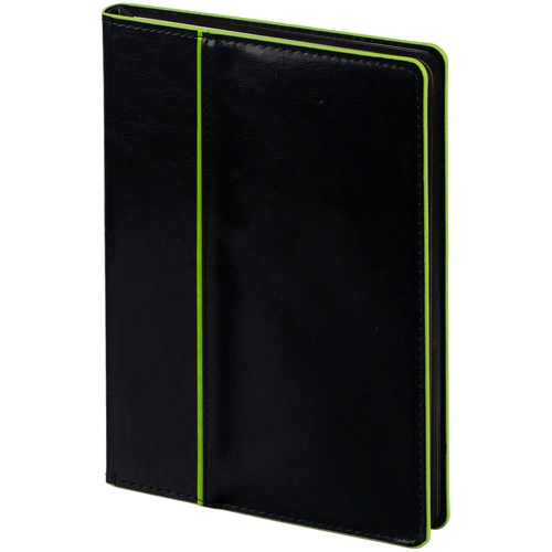 Ежедневник Alanis, недатированный, черный с зеленым Ежедневник Alanis, недатированный, черный с зеленым