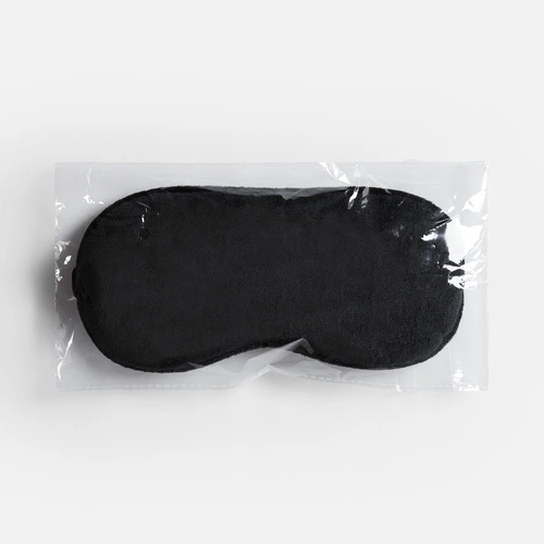 Двухстороняя маска для сна Veluto, черная Двухстороняя маска для сна Veluto, черная