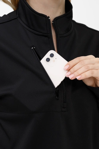 Толстовка унисекс Hike Klondike, черная Толстовка унисекс Hike Klondike, черная