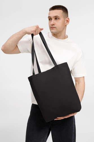 Шопер B5, черный с черными ручками Шопер B5, черный с черными ручками