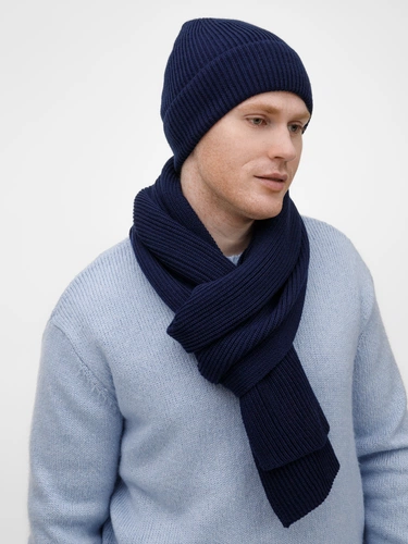 Шарф Nobilis Mono, темно-синий Шарф Nobilis Mono, темно-синий