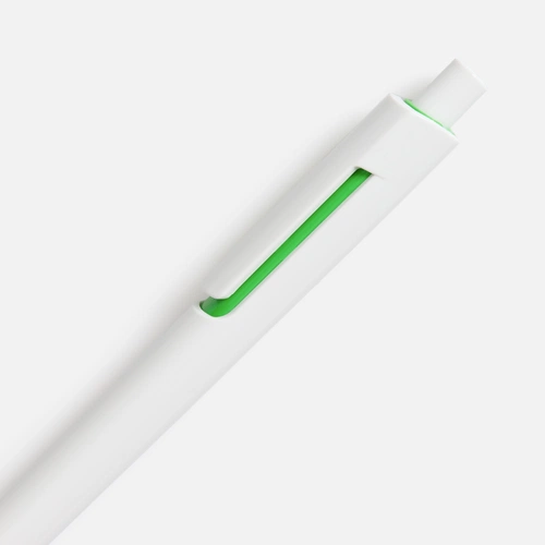 Ручка шариковая Dominanta, белая с зеленым Ручка шариковая Dominanta, белая с зеленым