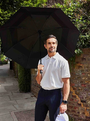 Зонт-трость Stormshield, черный Зонт-трость Stormshield, черный