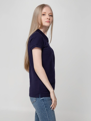 Рубашка поло женская Virma Lady, темно-синяя Рубашка поло женская Virma Lady, темно-синяя