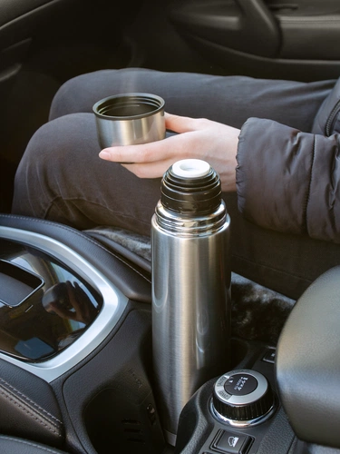 Термос Plain 750, серебристый Термос Plain 750, серебристый