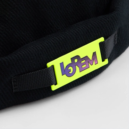 Кепка без козырька Marinero, черная с кастомизацией Кепка без козырька Marinero, черная с кастомизацией