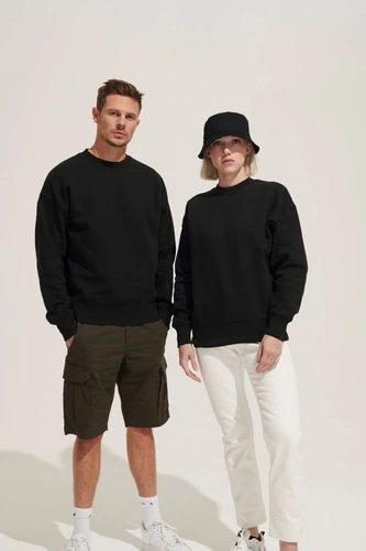 Свитшот унисекс Authentic, серый меланж Свитшот унисекс Authentic, серый меланж