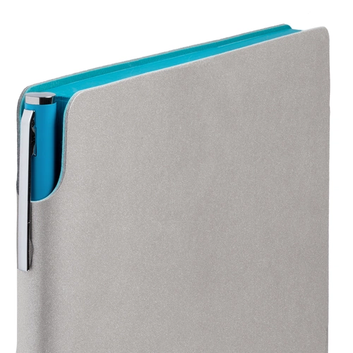 Ежедневник Flexpen, недатированный, серебристо-бирюзовый Ежедневник Flexpen, недатированный, серебристо-бирюзовый