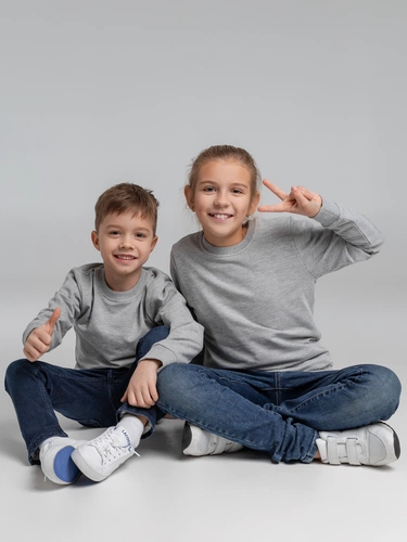 Свитшот детский Toima Kids 2.0, серый меланж Свитшот детский Toima Kids 2.0, серый меланж