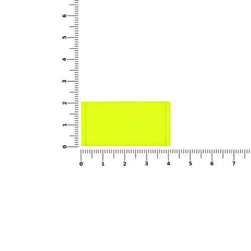 Лейбл из ПВХ Dzeta, S, желтый неон Лейбл из ПВХ Dzeta, S, желтый неон