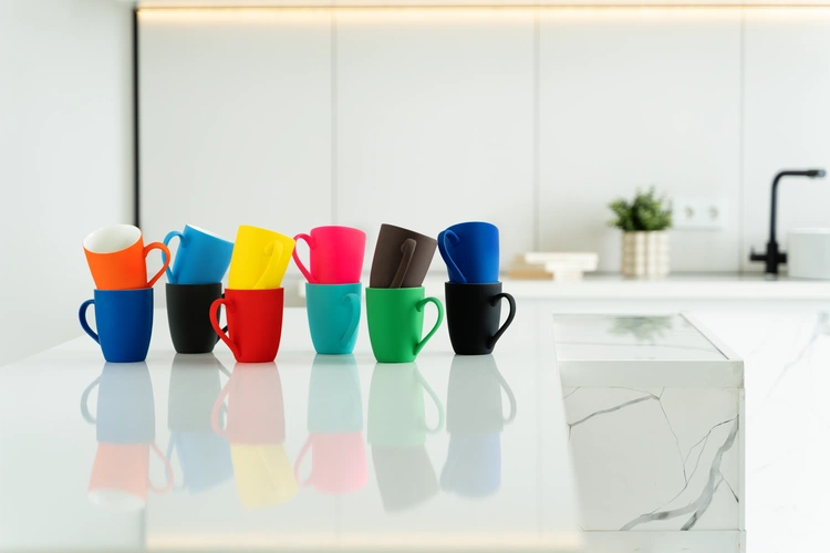 Кружка Good Morning с покрытием софт-тач, ver.2, темно-синяя Кружка Good Morning с покрытием софт-тач, ver.2, темно-синяя