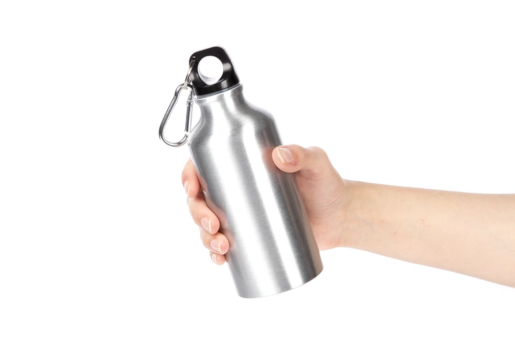 Бутылка для воды Funrun 400, серебристая Бутылка для воды Funrun 400, серебристая