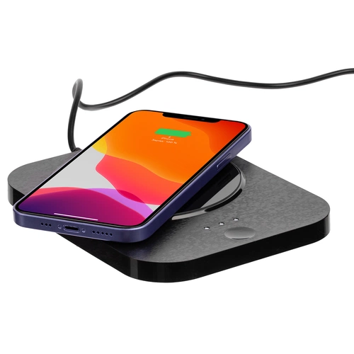 Кружка с подогревом и беспроводной зарядкой dualBase plus, черная Кружка с подогревом и беспроводной зарядкой dualBase plus, черная