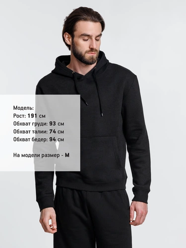 Худи унисекс Phoenix, черное Худи унисекс Phoenix, черное