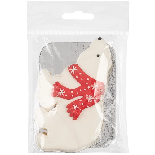 Печенье «Остаемся зимовать», белое с красным Печенье «Остаемся зимовать», белое с красным