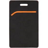 Чехол для пропуска Multimo, черный с оранжевым