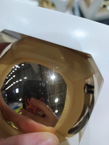 Оформительский шар Finery, 8 см, глянцевый золотистый Оформительский шар Finery, 8 см, глянцевый золотистый