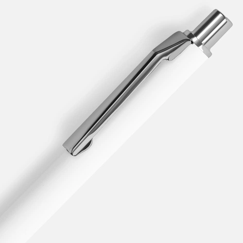 Ручка шариковая Lobby Soft Touch Chrome, белая Ручка шариковая Lobby Soft Touch Chrome, белая