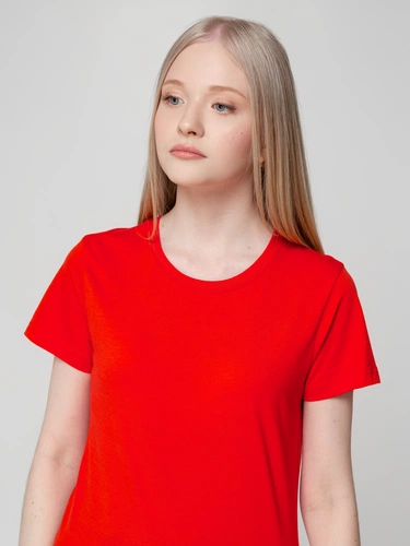 Футболка женская T-bolka Lady, красная Футболка женская T-bolka Lady, красная