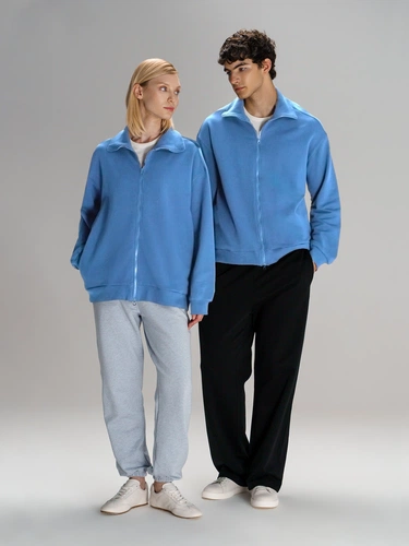 Толстовка унисекс Neofit, синяя Толстовка унисекс Neofit, синяя