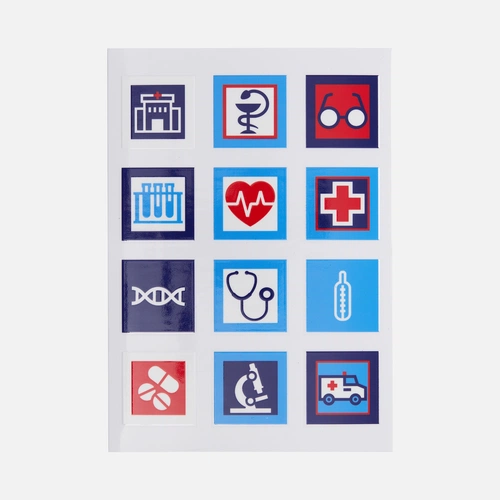 Стикерпак UV-DTF Industry, медицина Стикерпак UV-DTF Industry, медицина