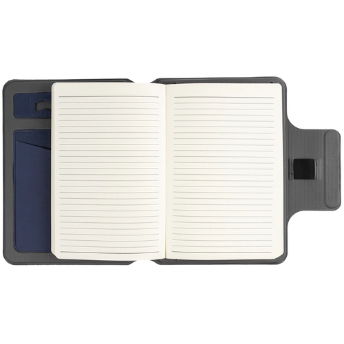 Органайзер с блокнотом и аккумулятором Oiro, синий Органайзер с блокнотом и аккумулятором Oiro, синий