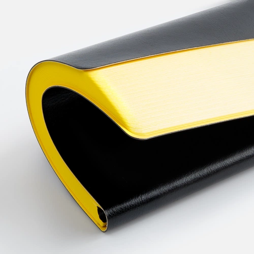 Ежедневник Doppio, недатированный, черный с желтым Ежедневник Doppio, недатированный, черный с желтым