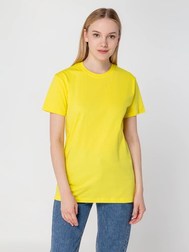 Футболка унисекс T-Bolka 160, желтая Футболка унисекс T-Bolka 160, желтая