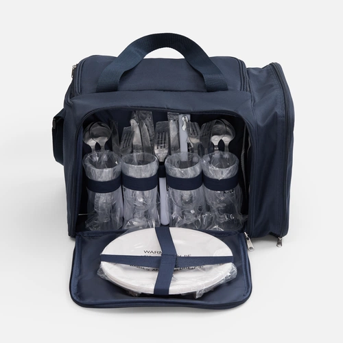 Набор для пикника Campello на 4 персоны, темно-синий Набор для пикника Campello на 4 персоны, темно-синий