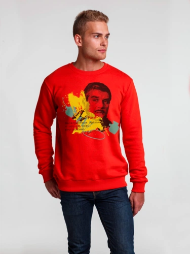 Толстовка «Цитаты. Довлатов. Вранье», красная Толстовка «Цитаты. Довлатов. Вранье», красная