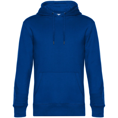 Толстовка с капюшоном унисекс King, ярко-синяя Толстовка с капюшоном унисекс King, ярко-синяя