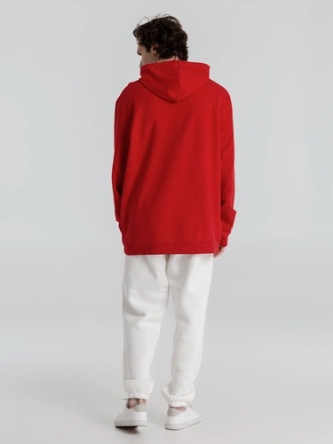 Толстовка с капюшоном унисекс Hoodie, красная Толстовка с капюшоном унисекс Hoodie, красная