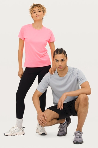 Футболка унисекс Sporty 140, серая Футболка унисекс Sporty 140, серая