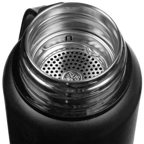 Термос с ситечком Hoffell, черный Термос с ситечком Hoffell, черный